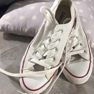 Converse white shoes